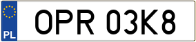 Truck License Plate